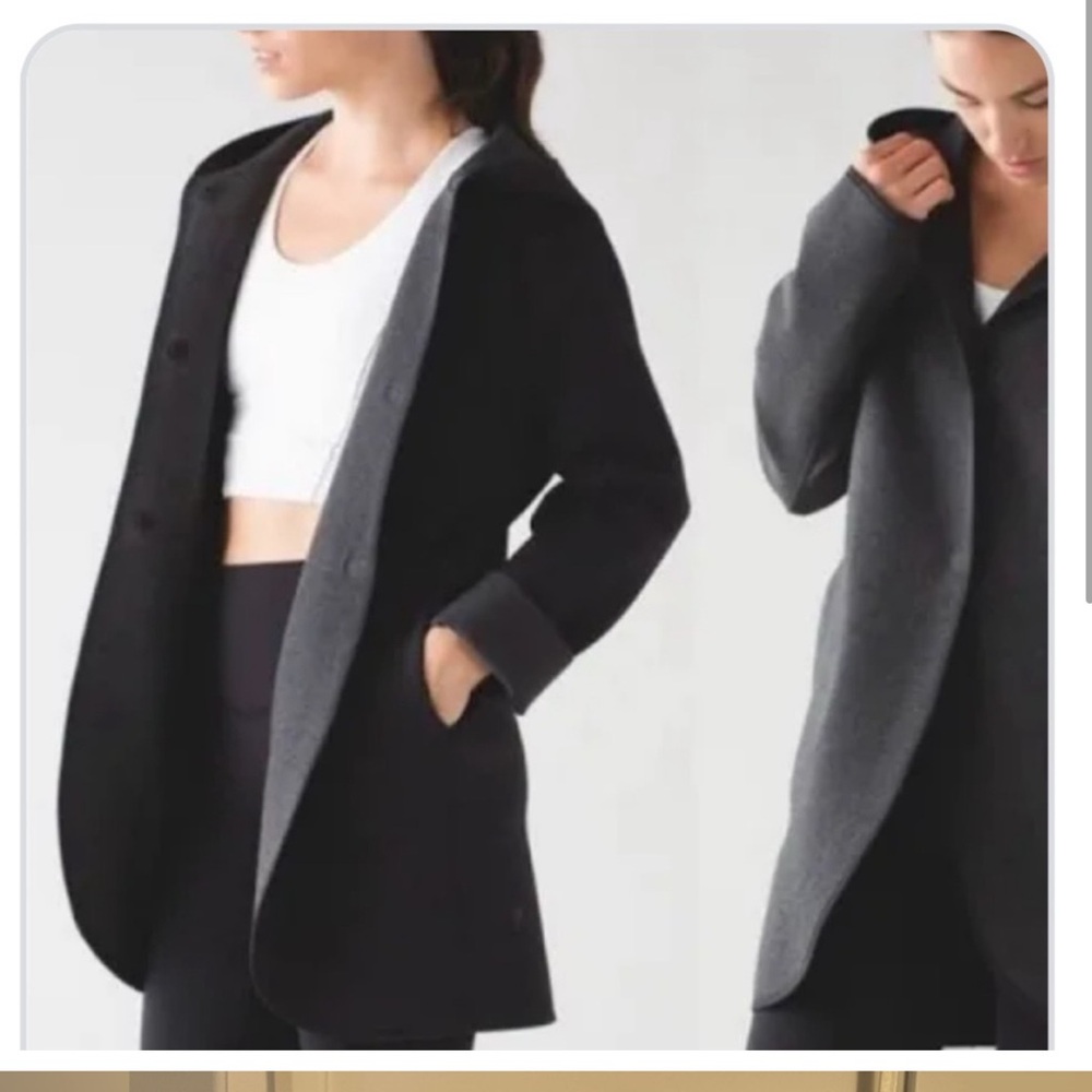 Stylish Black and Gray Coat